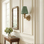 Farmhouse Fabric Drum Wall Light