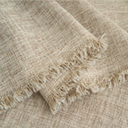 Faux Linen Latte Sofa Cover