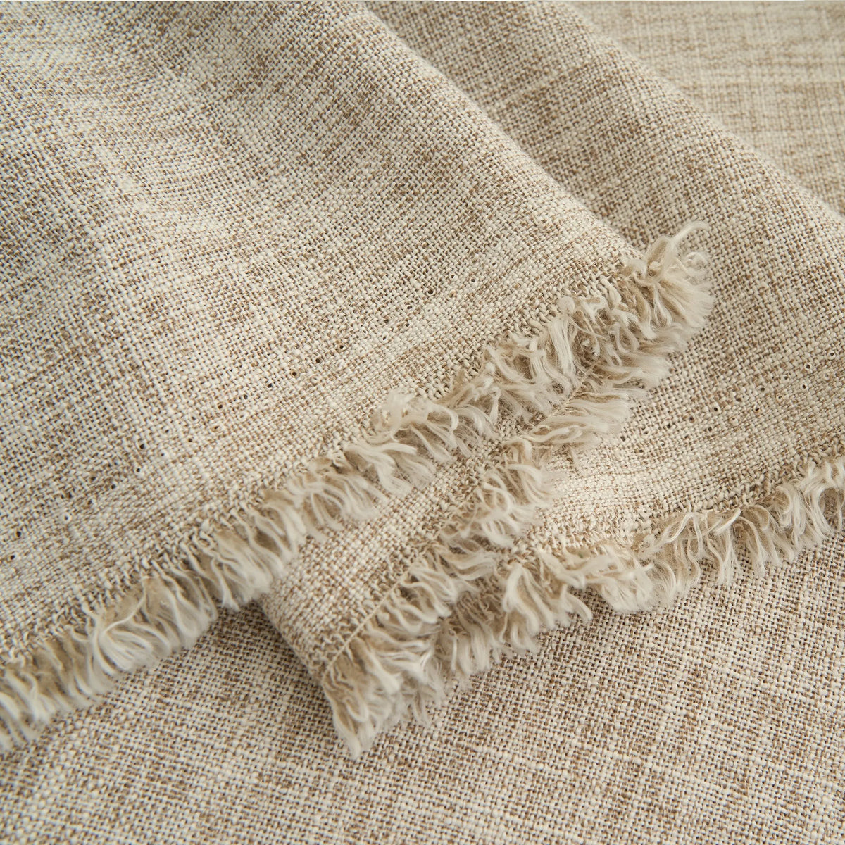 Faux Linen Latte Sofa Cover