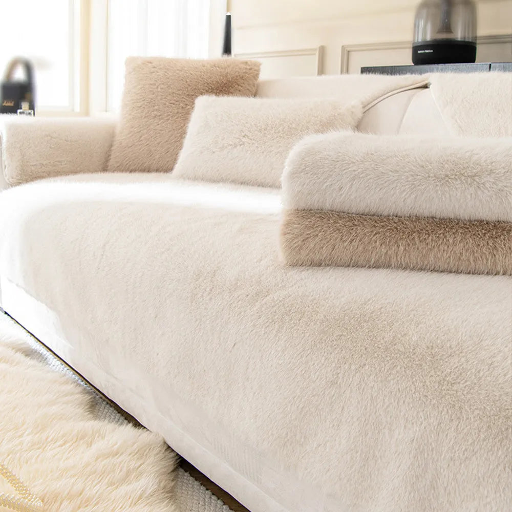 Faux Mink Plush Non-Slip Seat Cover
