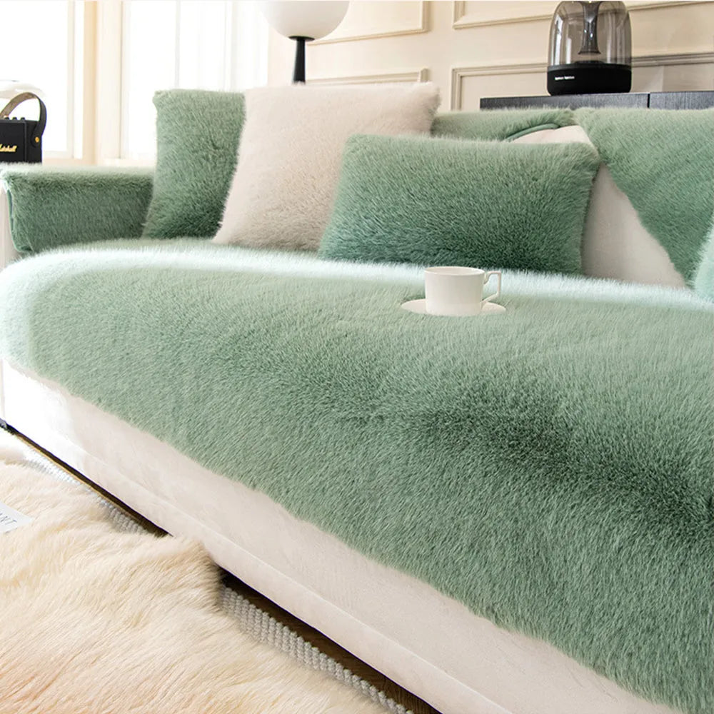 Faux Mink Plush Non-Slip Seat Cover