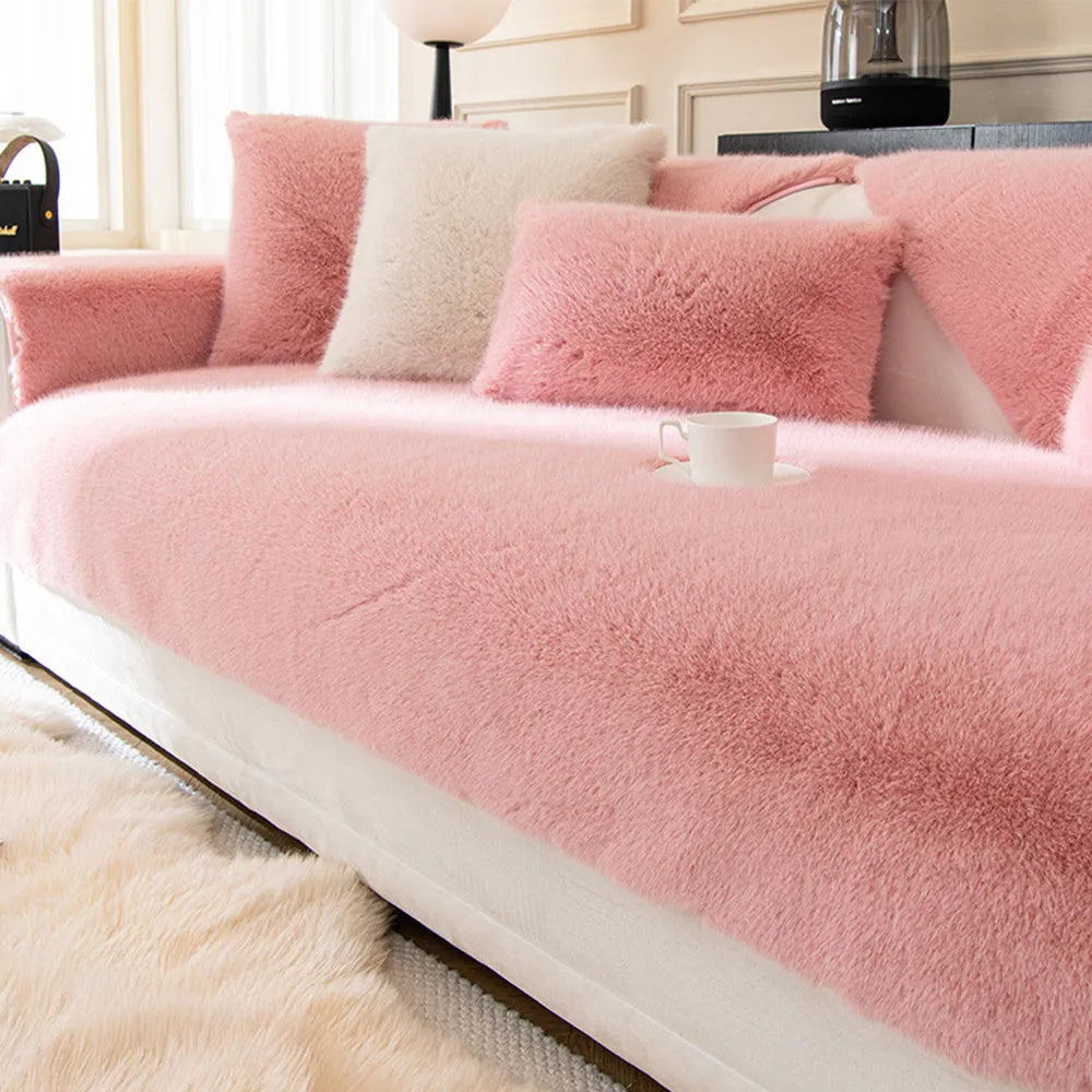 Faux Mink Plush Non-Slip Seat Cover