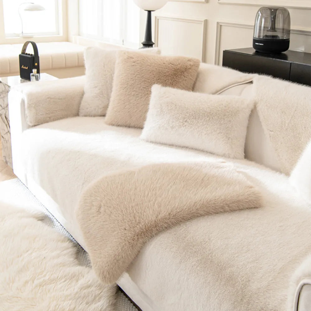 Faux Mink Plush Non-Slip Seat Cover