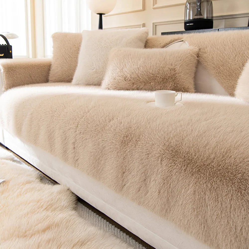 Faux Mink Plush Non-Slip Seat Cover