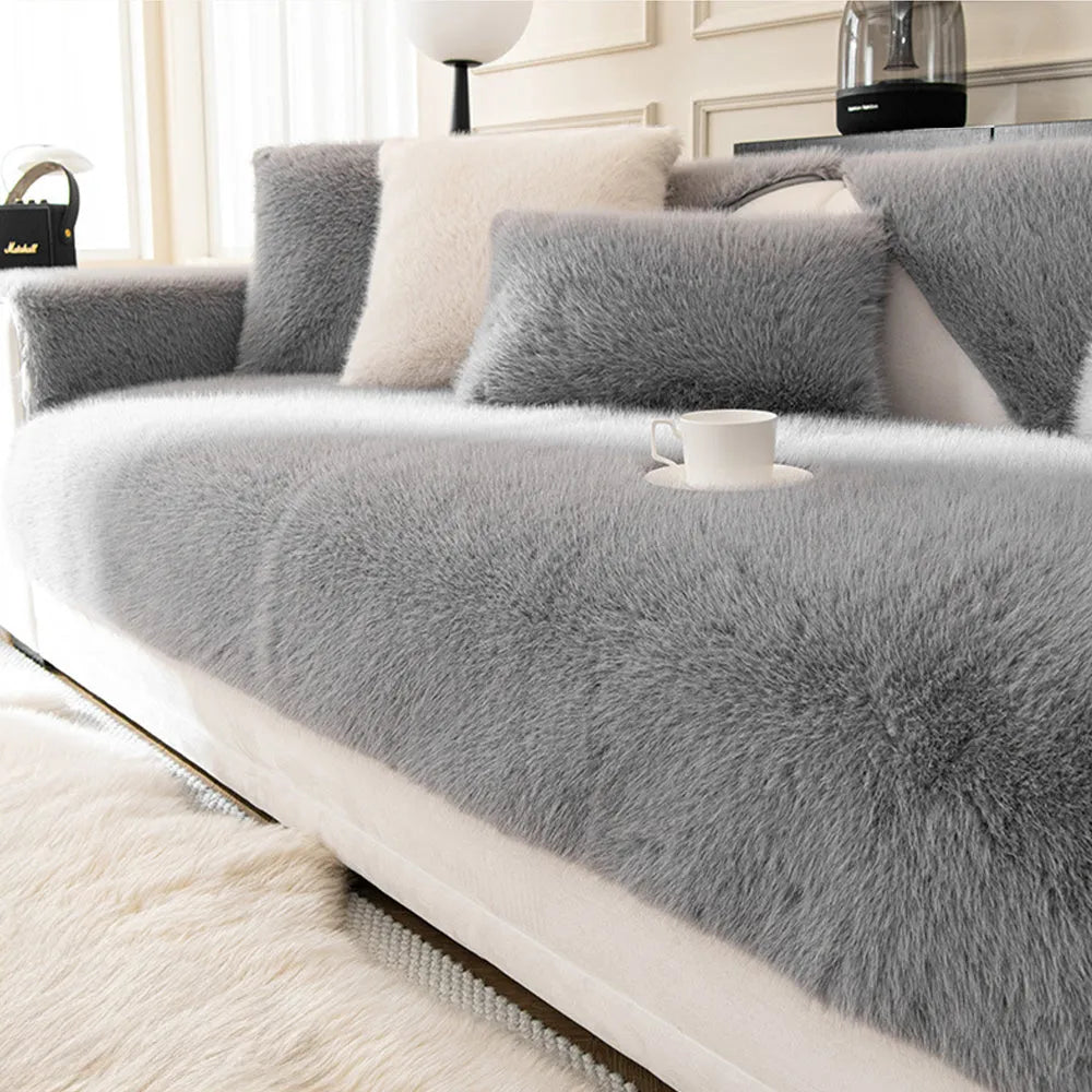 Faux Mink Plush Non-Slip Seat Cover