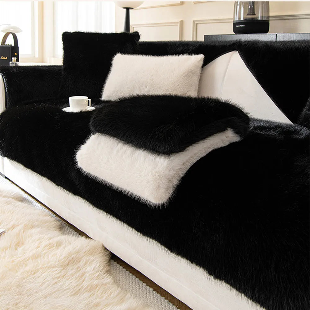 Faux Mink Plush Non-Slip Seat Cover