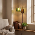 Fish Scale Glass Plug-In Wall Light