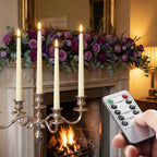 Flameless Chandelier Candles, Set of 4