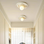 Floral Relief Globe Ceiling Light