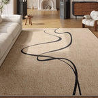 Flow Line Minimalist Area Rug