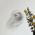 Fluted Glass Sunburst Wall Light