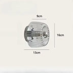 Fluted Glass Sunburst Wall Light