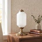 French Retro Petal Glass Lamp