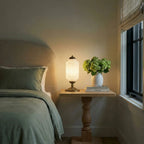 French Retro Petal Glass Lamp