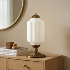 French Retro Petal Glass Lamp
