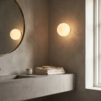 Frosted Glass Dome Wall Light