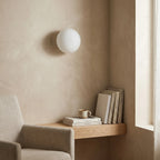 Frosted Glass Dome Wall Light