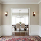 Frosted Globe Curved Arm Wall Light