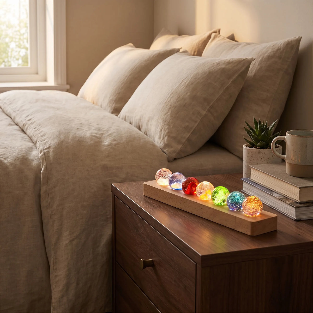 Galaxy Glass Orb Light Set