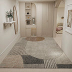 Geo Harmony Taupe Short Pile Rug