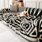Geometric Boho Chenille Sofa Cover