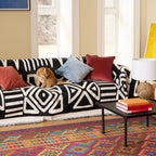 Geometric Boho Chenille Sofa Cover