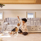 Geometric Boho Chenille Sofa Cover