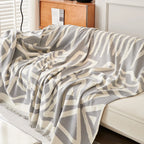Geometric Boho Chenille Sofa Cover