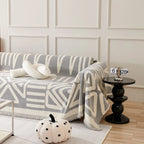 Geometric Boho Chenille Sofa Cover