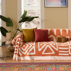Geometric Boho Chenille Sofa Cover