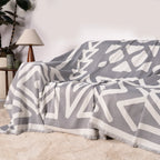 Geometric Boho Chenille Sofa Cover
