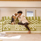 Geometric Boho Chenille Sofa Cover