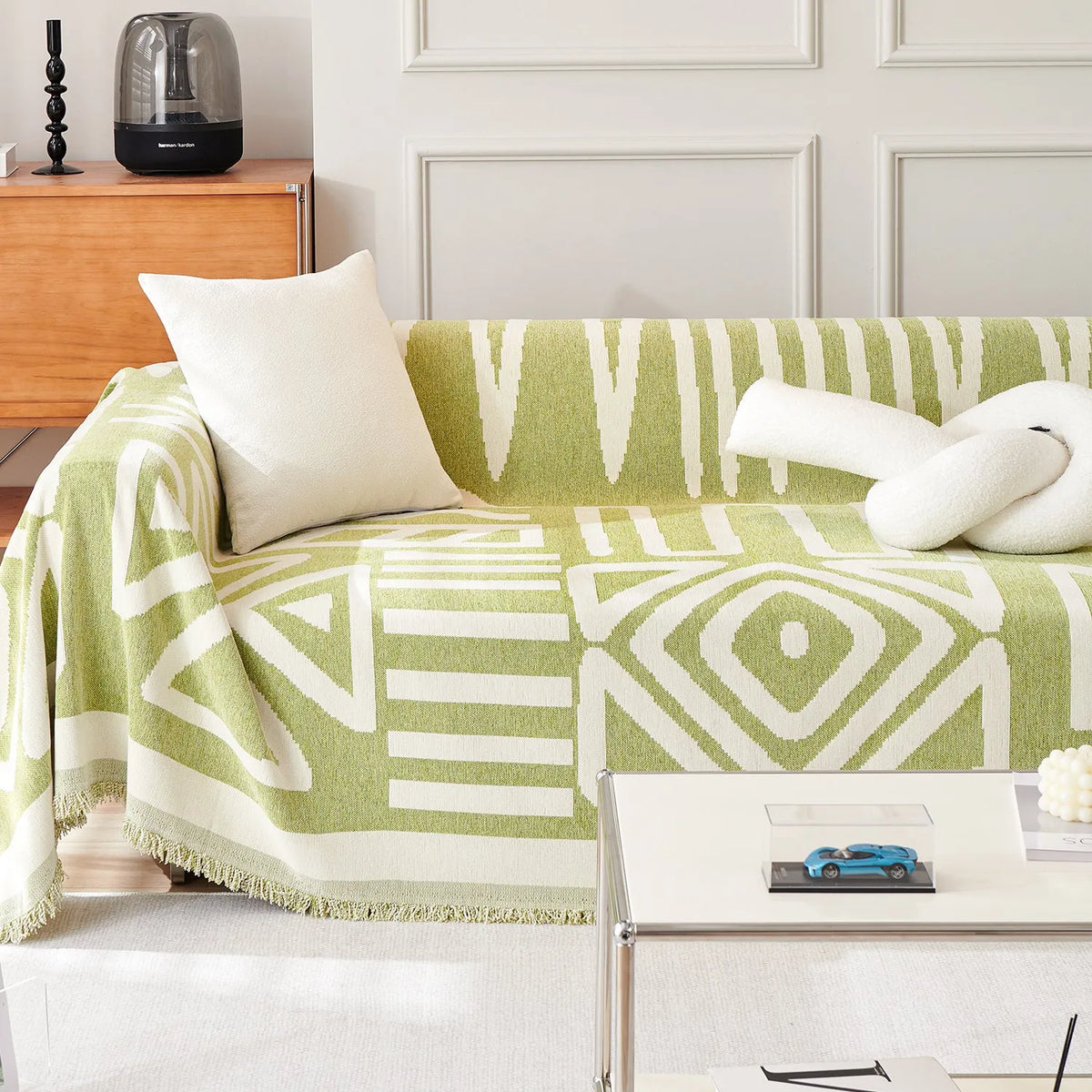 Geometric Boho Chenille Sofa Cover