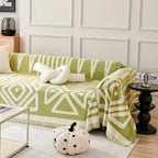 Geometric Boho Chenille Sofa Cover