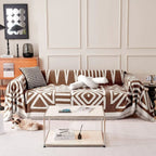 Geometric Boho Chenille Sofa Cover