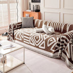 Geometric Boho Chenille Sofa Cover