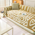 Geometric Boho Chenille Sofa Cover
