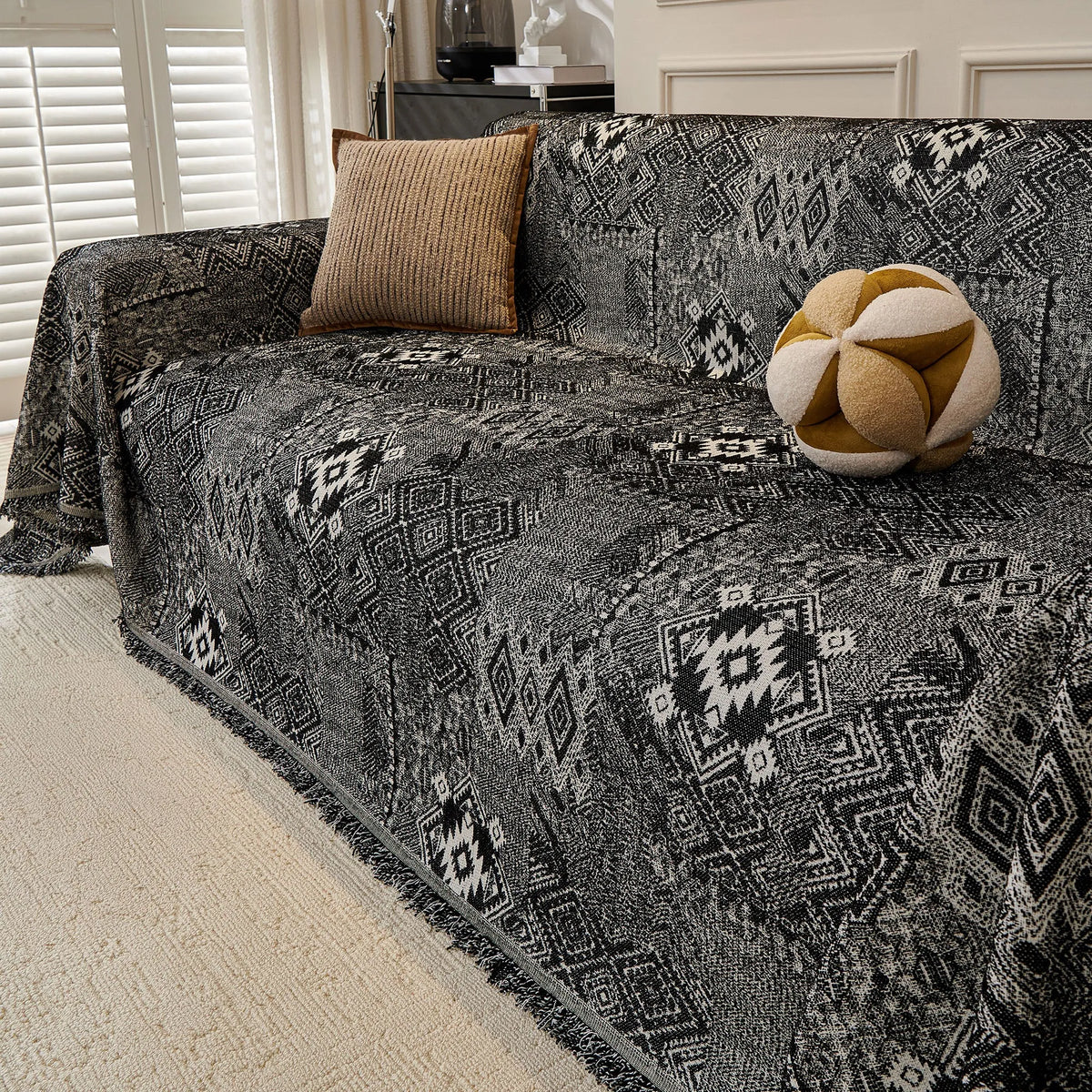 Geometric Tribal Pastel Sofa Cover