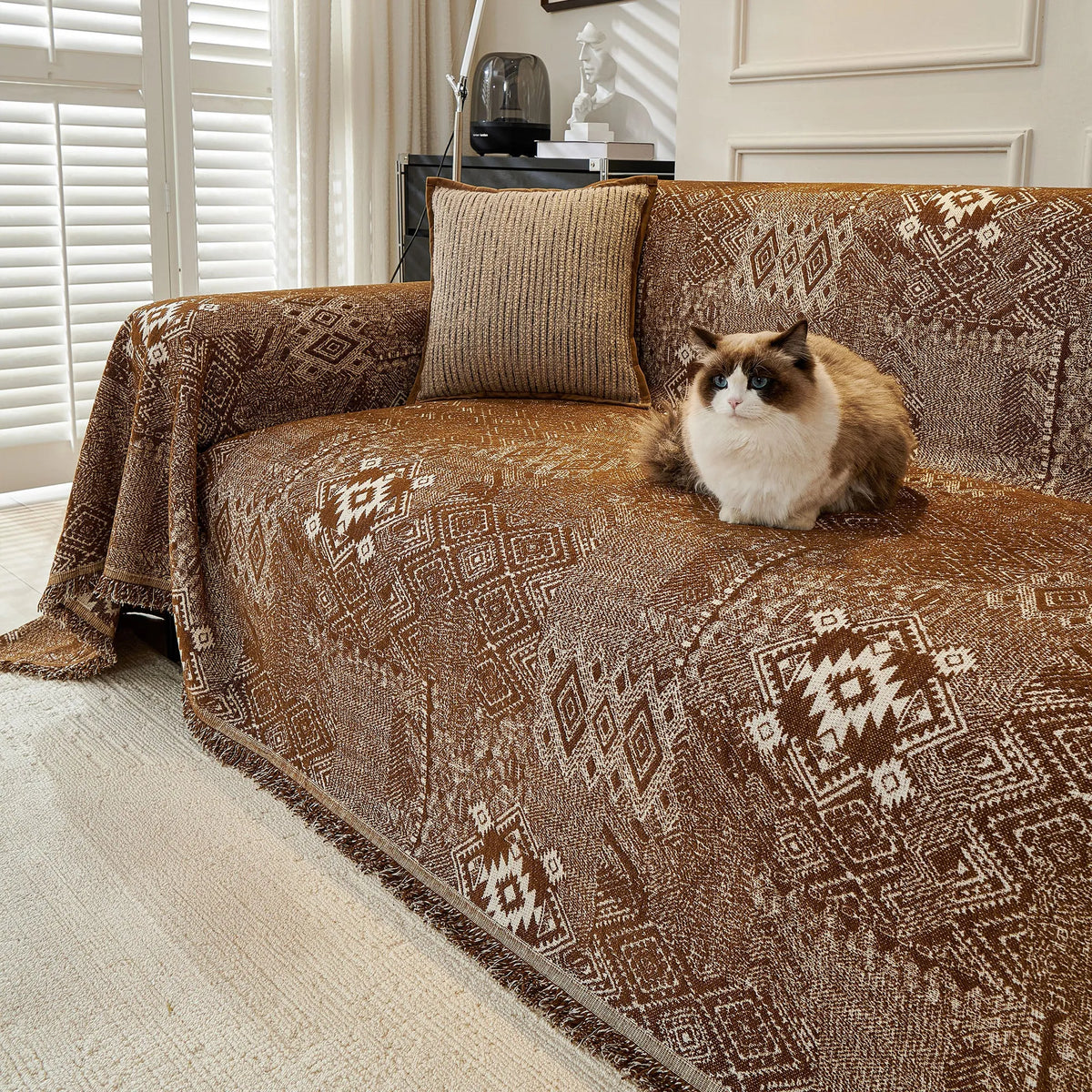 Geometric Tribal Pastel Sofa Cover