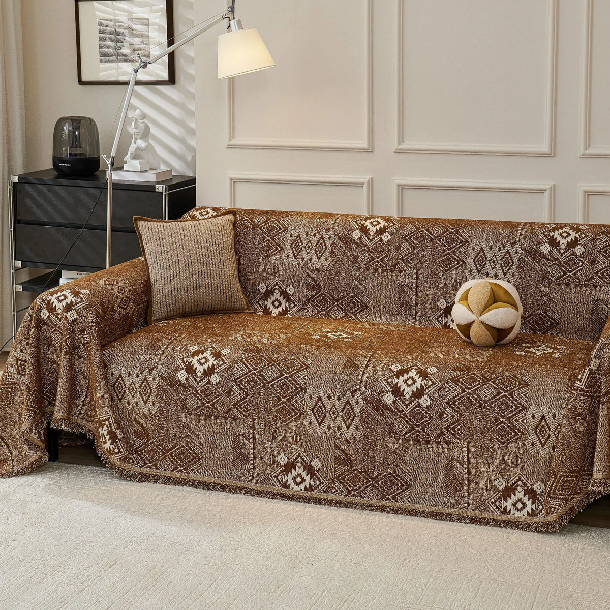 Geometric Tribal Pastel Sofa Cover