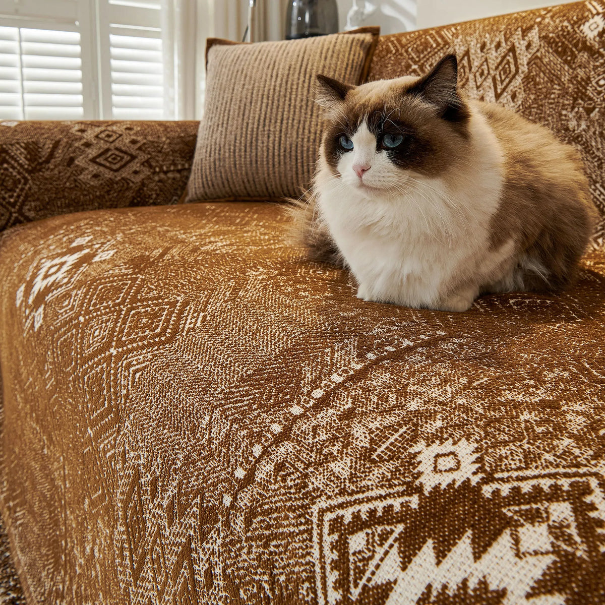 Geometric Tribal Pastel Sofa Cover