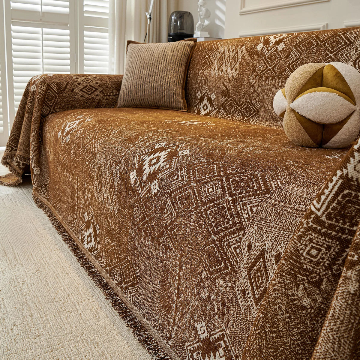 Geometric Tribal Pastel Sofa Cover