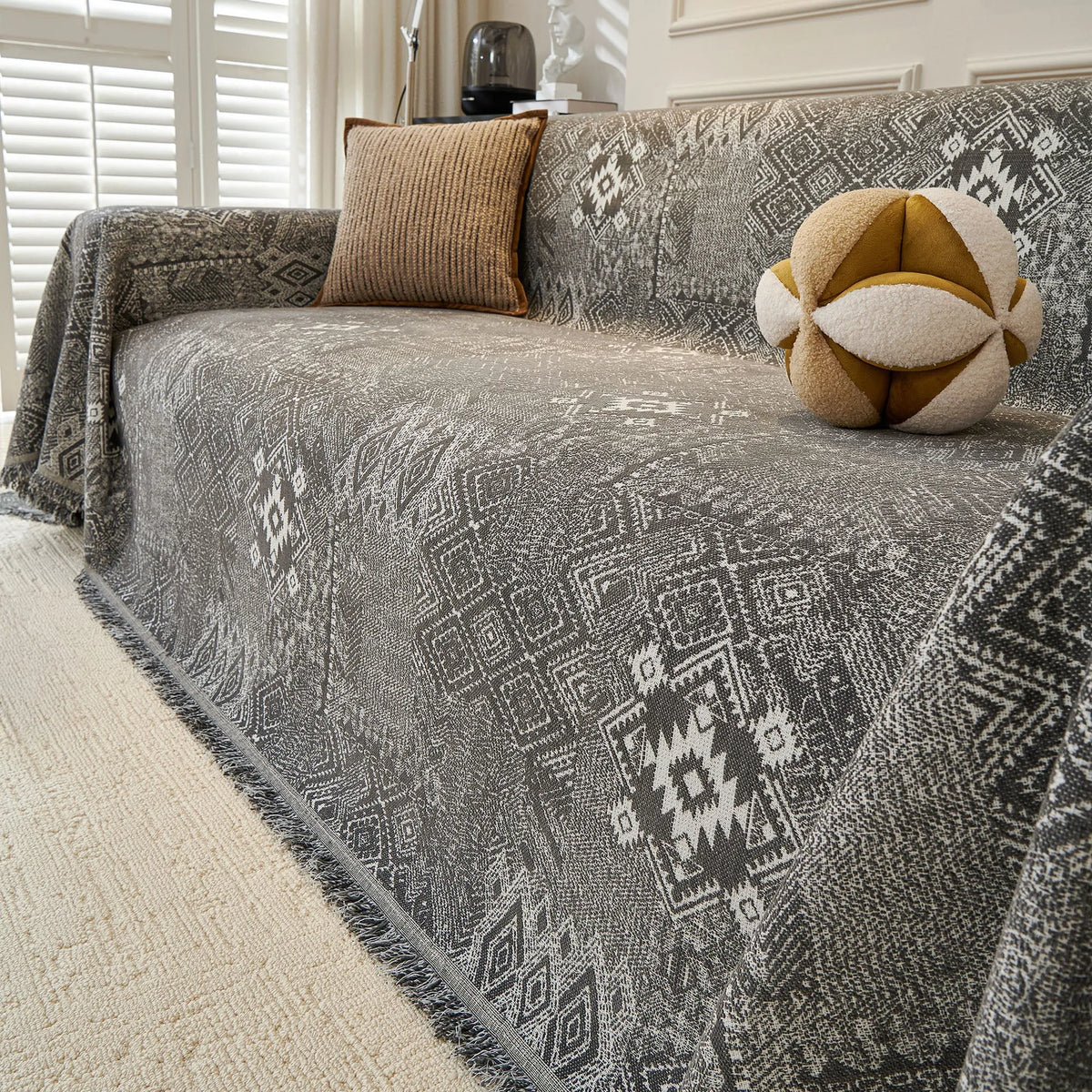 Geometric Tribal Pastel Sofa Cover