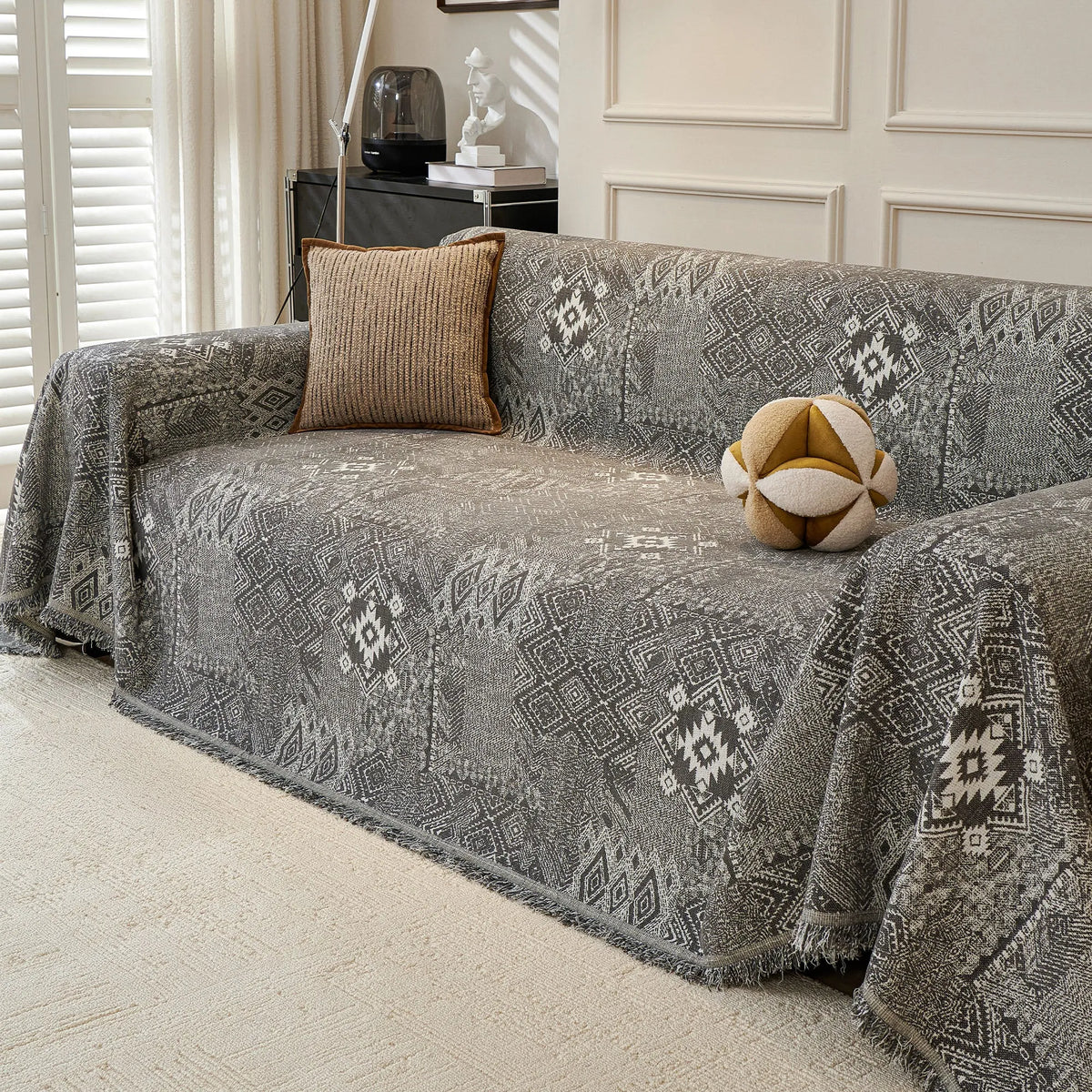 Geometric Tribal Pastel Sofa Cover