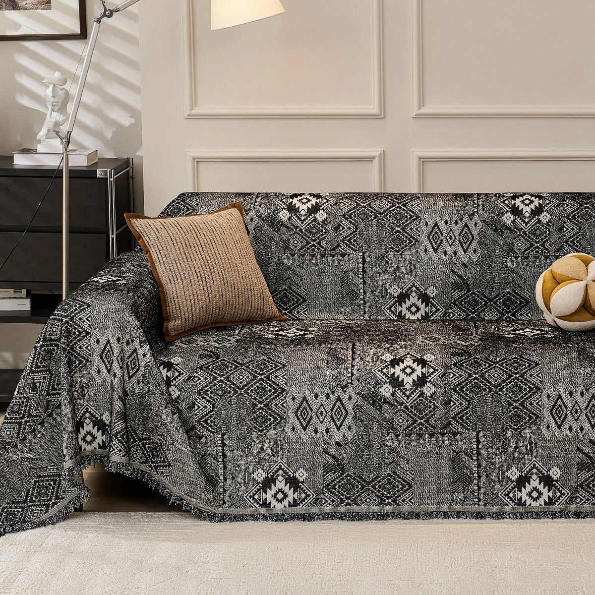 Geometric Tribal Pastel Sofa Cover