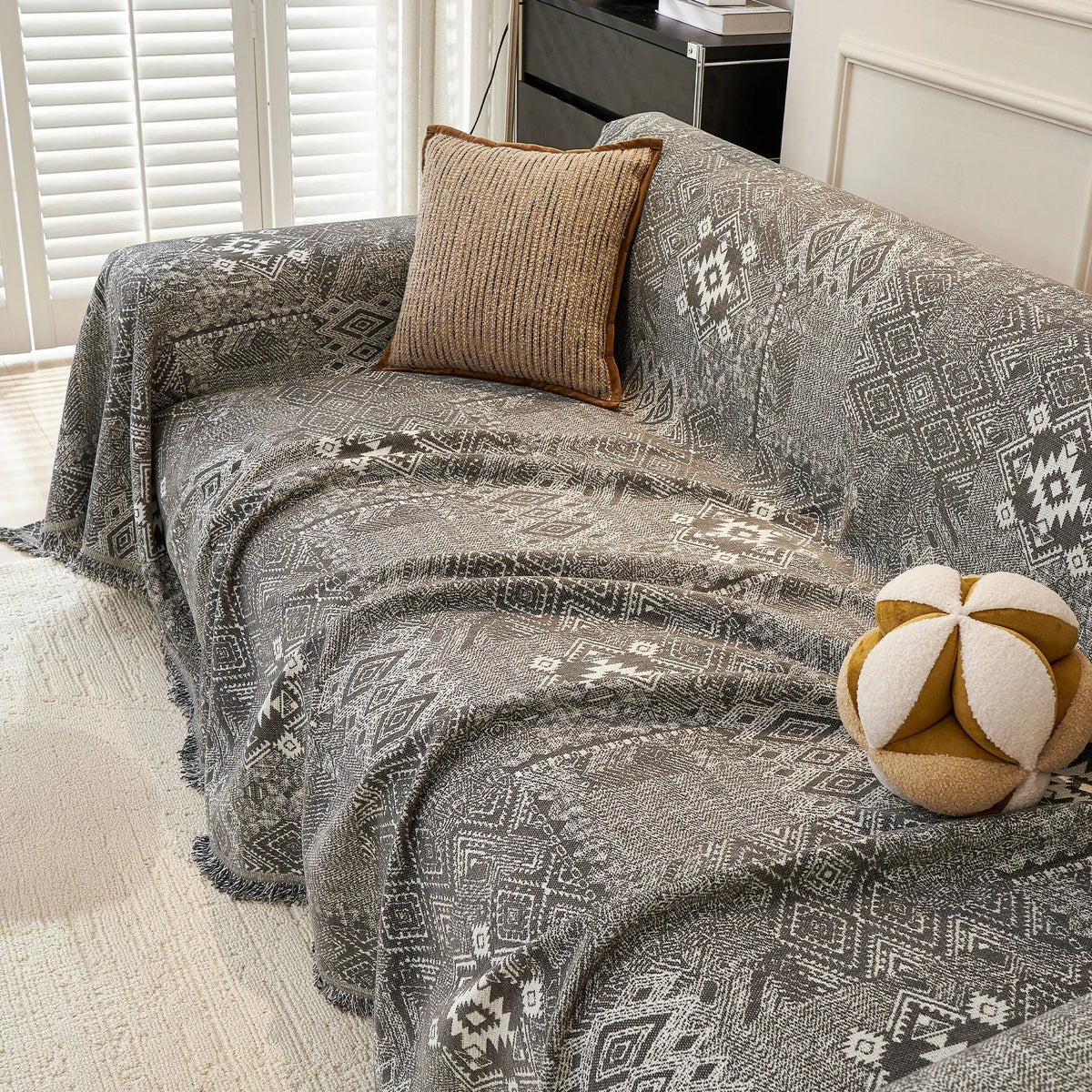 Geometric Tribal Pastel Sofa Cover