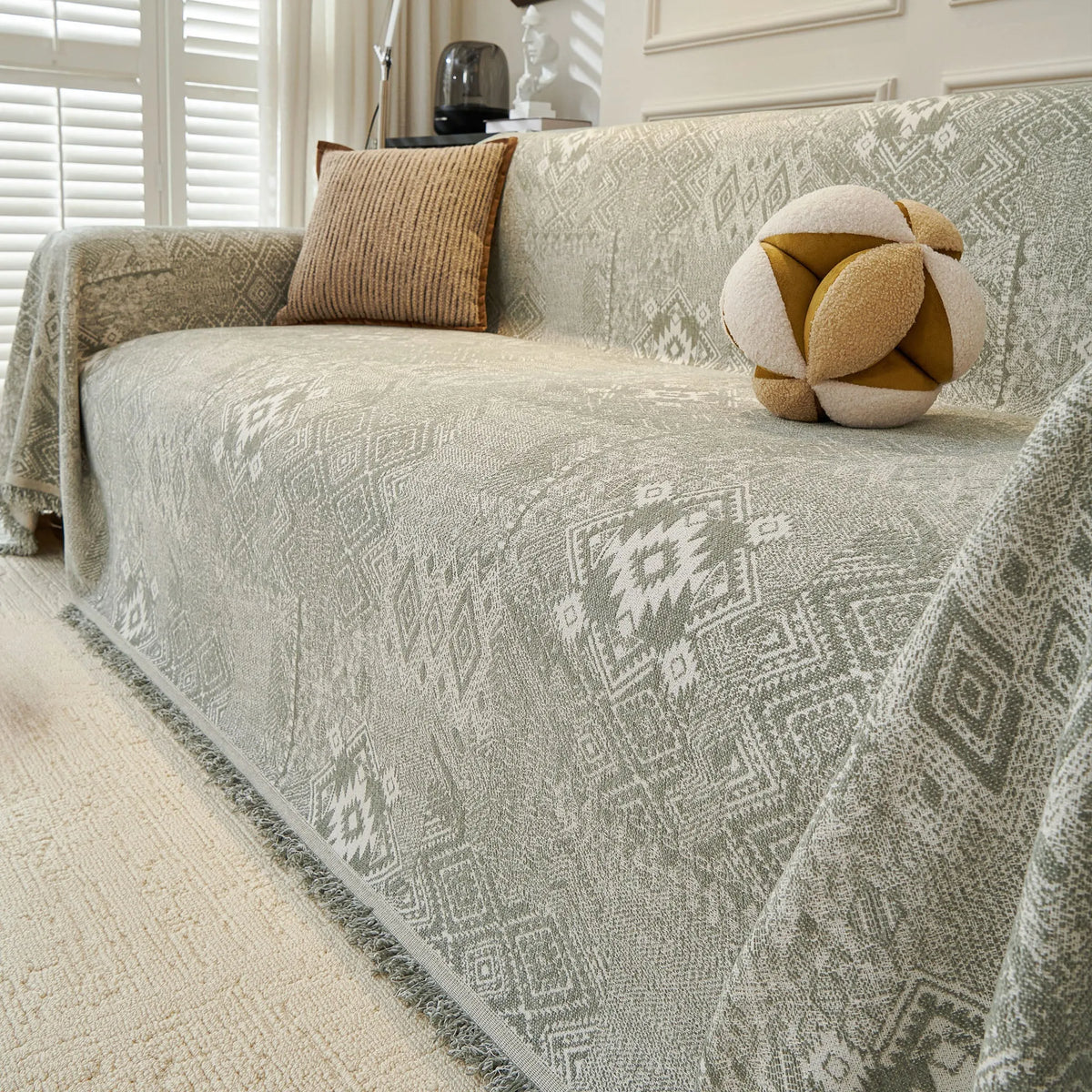 Geometric Tribal Pastel Sofa Cover
