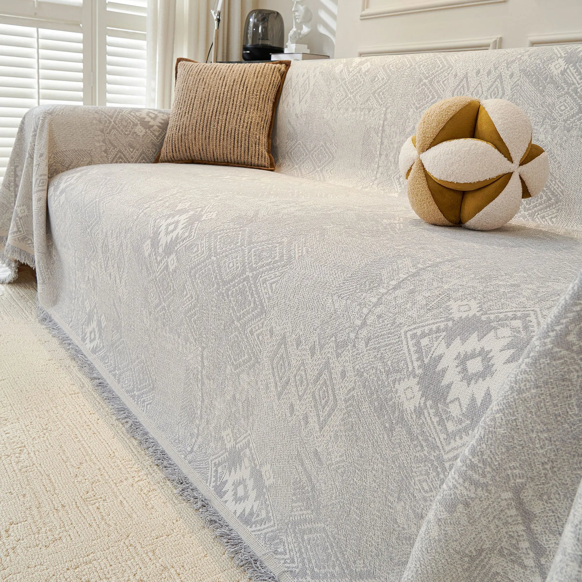 Geometric Tribal Pastel Sofa Cover