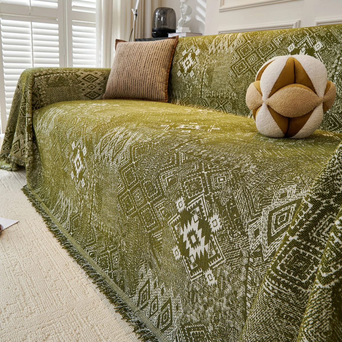 Geometric Tribal Pastel Sofa Cover