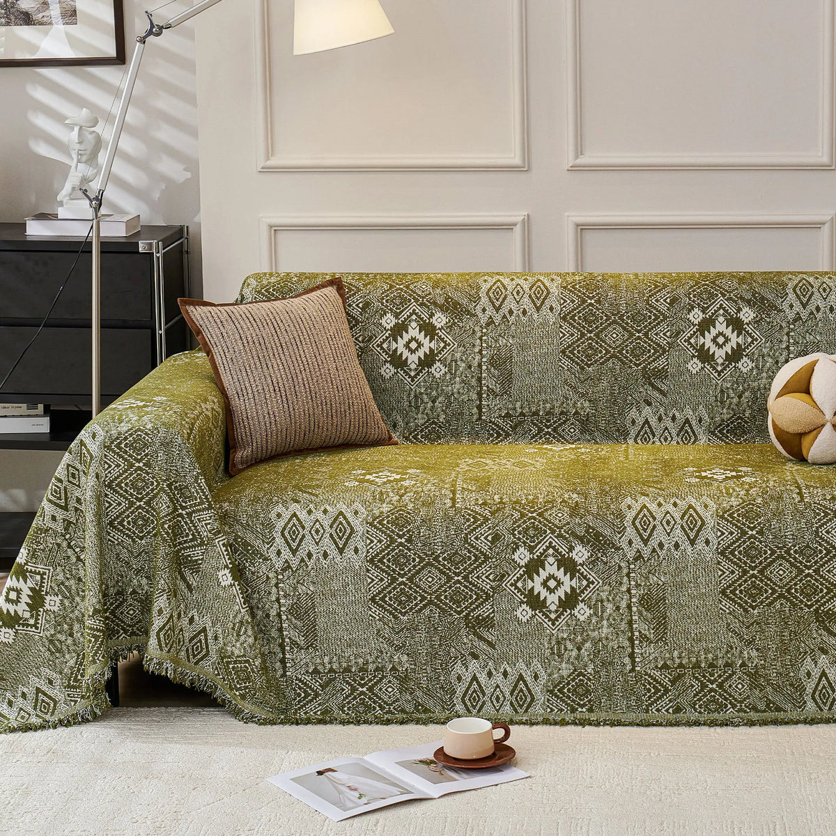 Geometric Tribal Pastel Sofa Cover